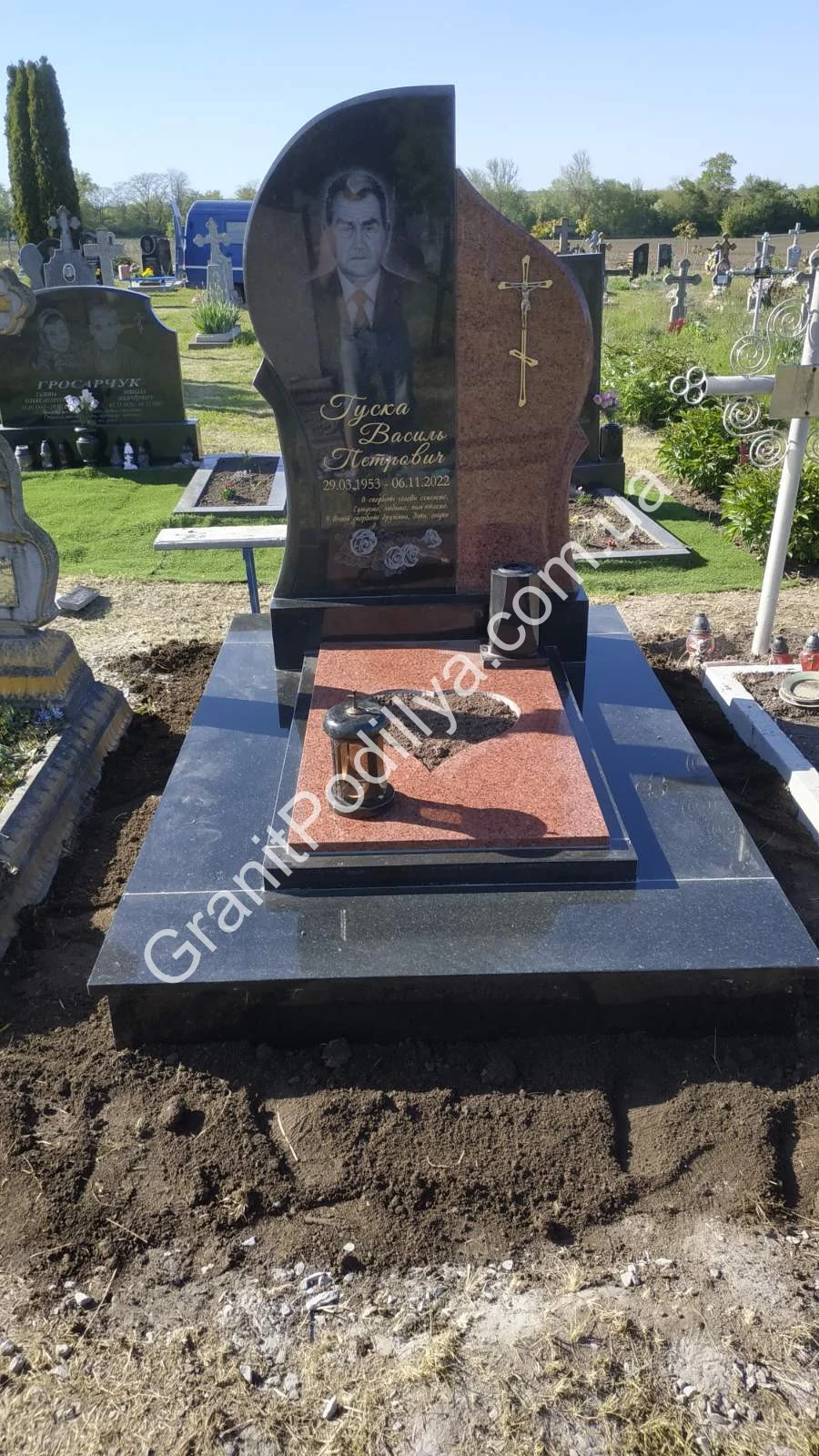 Подвійний пам'ятник з граніту - Кам'янець-Подільський | GranitPodillya